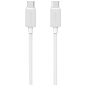 USAMS KY Series US-SJ696 60W USB-C / USB-C kabel 2m bílý