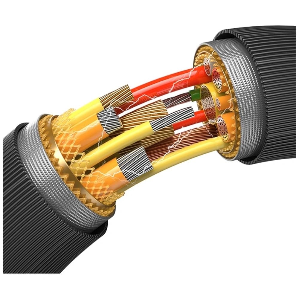 USAMS KY Series US-SJ696 60W USB-C / USB-C kabel 2m bílý - 12