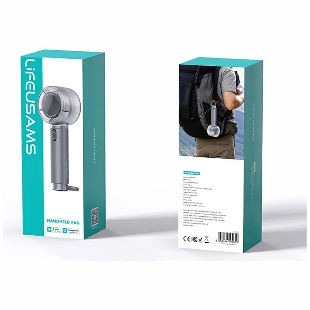 USAMS LiFE Mini Zsebfan LU01 fekete - 11