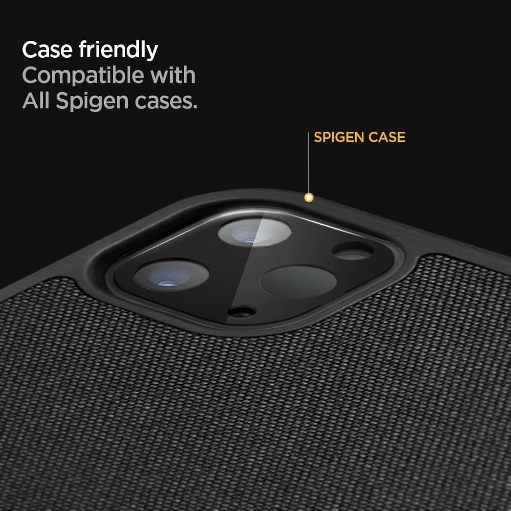 Edzett üveg Spigen Glass FC Kamera Apple iPad Pro 11 2020 (2. generáció) /12.9 2020 (4. generáció) Fekete [2 PACK] - 4