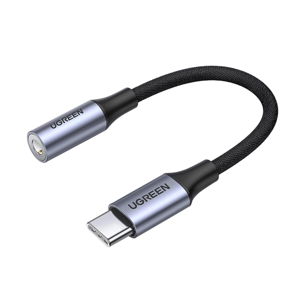 UGREEN AV161 Audio-Adapter USB-C (männlich) / Mini-Klinke 3,5 mm (weiblich) 10 cm grau - 1