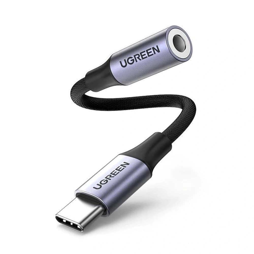 UGREEN AV161 Audio-Adapter USB-C (männlich) / Mini-Klinke 3,5 mm (weiblich) 10 cm grau - 2