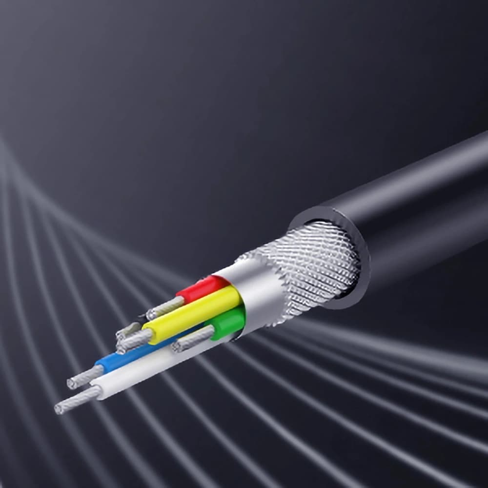 UGREEN CM193 50596 dual-port audio adapter USB-C (male) - mini jack 3.5mm / USB-C (female) gray - 9