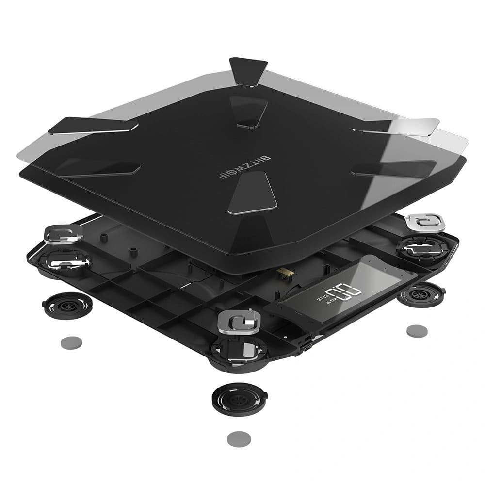 BlitzWolf BW-SC3 smart scale WiFi with 13 body measurement functions (black) - 3