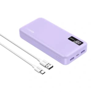 Powerbank UGREEN PB312 20000mAh 2xUSB-A, USB-C 20W violet