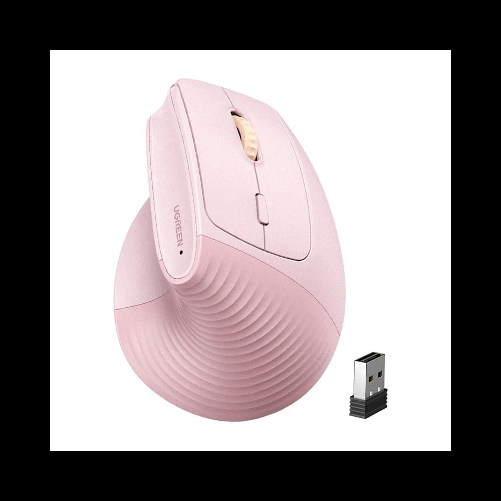 Kabellose UGREEN M571 Maus 2.4GHz + BT (rosa) - 1