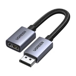 UGREEN DP133 DisplayPort / HDMI 4K 20cm Cable