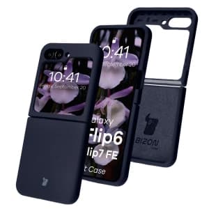 Silikonový obal Bizon Soft Case pro Samsung Galaxy Z Flip7 FE / Z Flip6 tmavě modrý