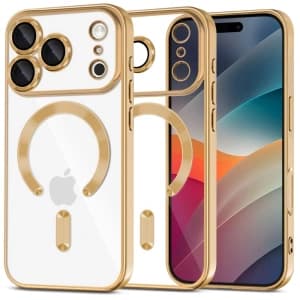 Etui Tech-Protect MagFlex MagSafe pentru Apple iPhone 17 Pro Gold Strălucitor