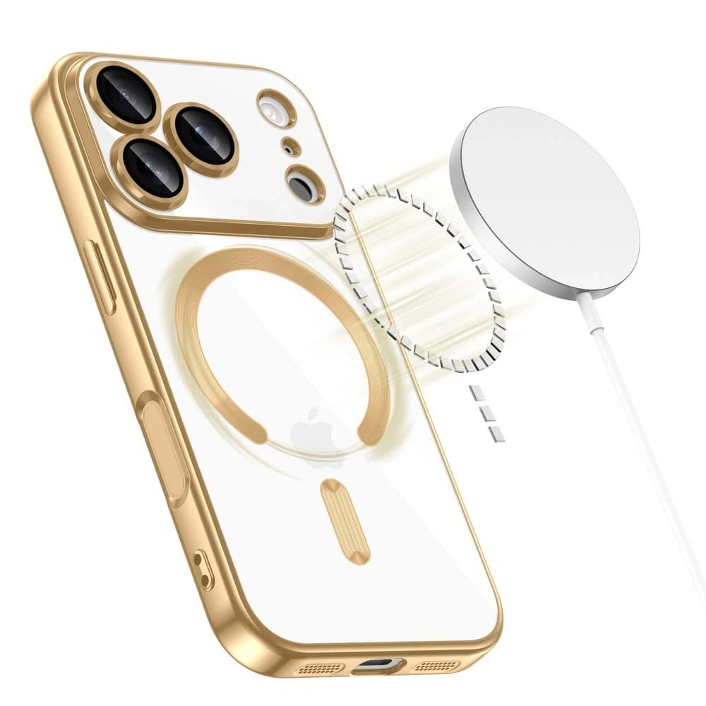 Etui Tech-Protect MagFlex MagSafe pentru Apple iPhone 17 Pro Gold Strălucitor - 2
