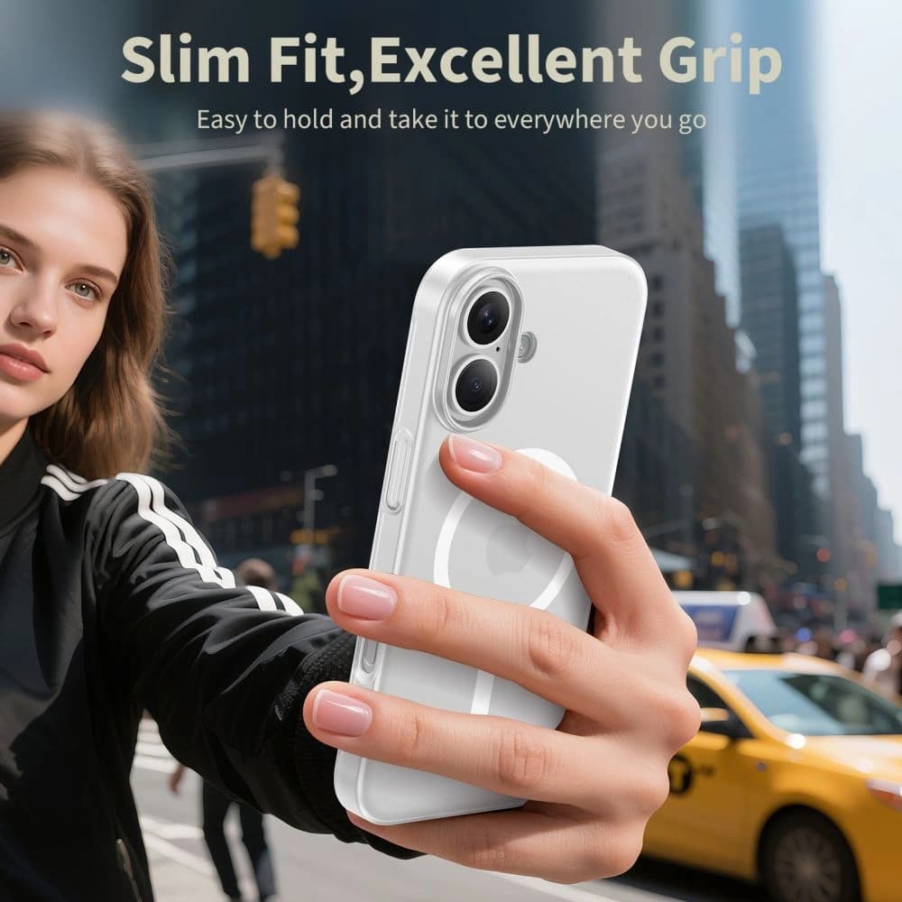 Tech-Protect Magslim MagSafe tok Apple iPhone 17 Matte/fehér - 4