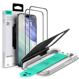 ESR Ultrafit gehärtetes Glas für Apple iPhone 17 Pro Max Klar [2 PACK]