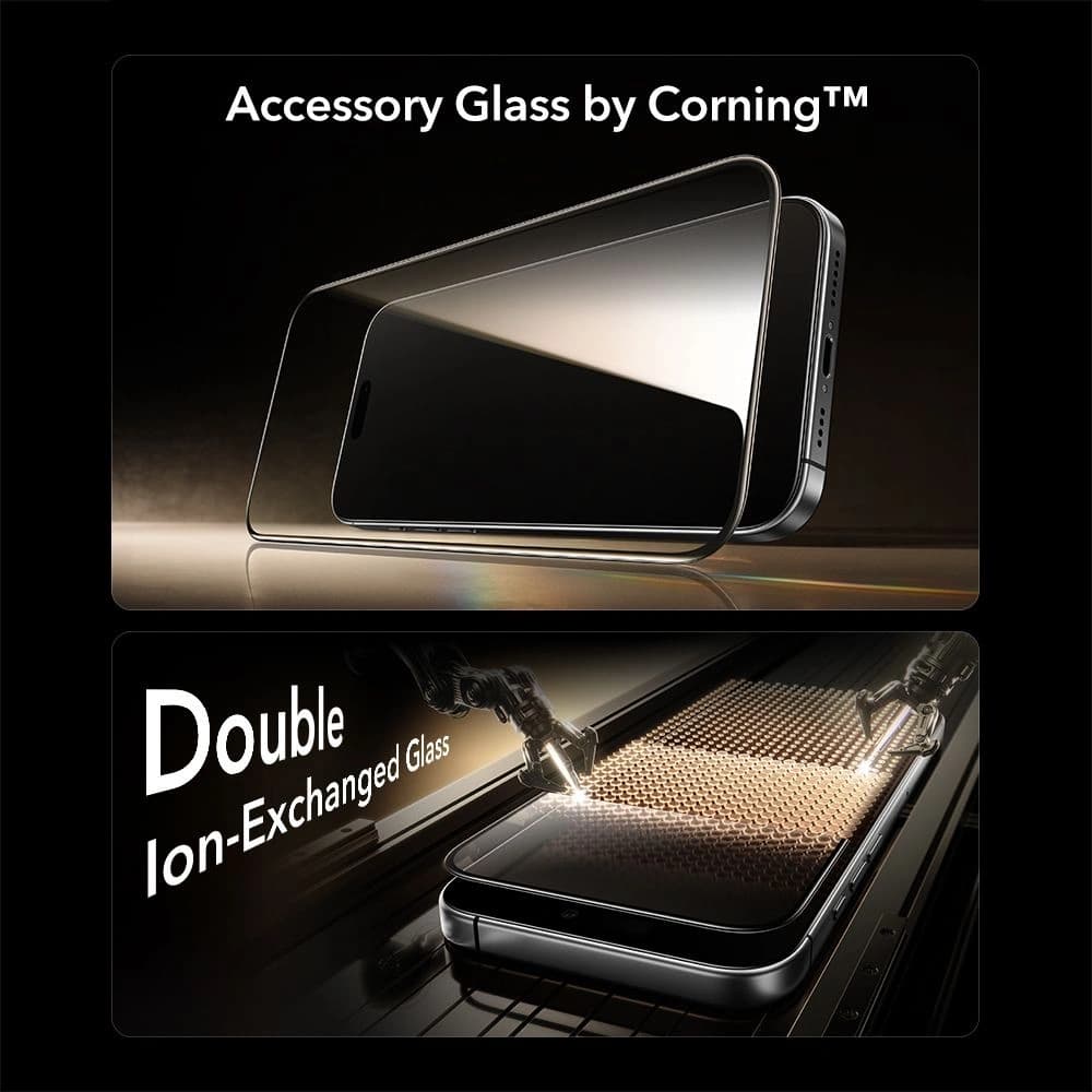 ESR Ultrafit Armorite Pro Edzett Üveg Apple iPhone 16 Pro / 17-hez Átlátszó - 3