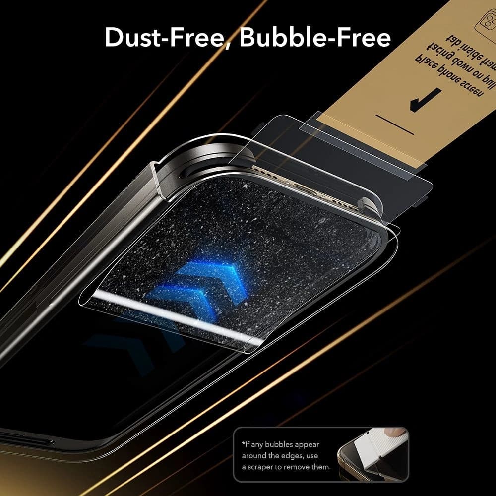 Sklo tvrzené ESR Ultrafit Armorite Pro Tempered Glass pro Apple iPhone 17 Pro Clear - 8