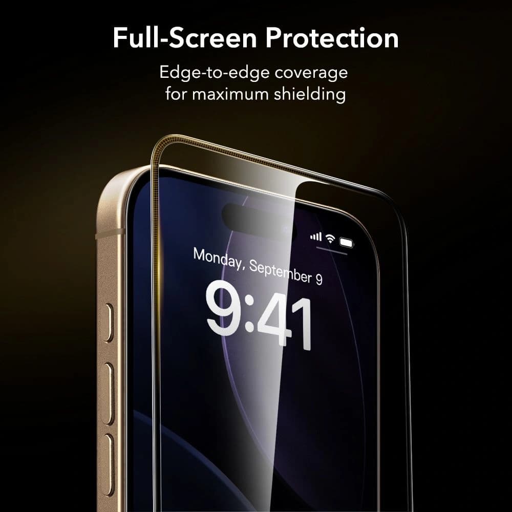 ESR Ultrafit Armorite Pro Tempered Glass Accessory Glass by Corning for Apple iPhone 17 Pro Max Clear - 9