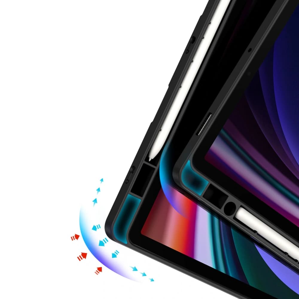 Pouzdro Dux Ducis Magi s držákem na stylus pro Samsung Galaxy Tab S10 FE / S9 / S9 FE černé - 9