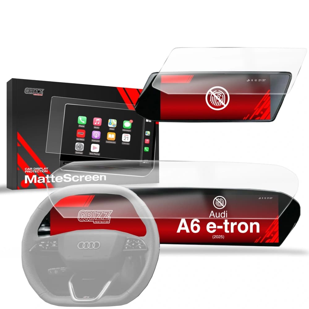 Matte GrizzGlass CarDisplay Protection Audi A6 e-tron 14,5" (2025) [2in1] - 1