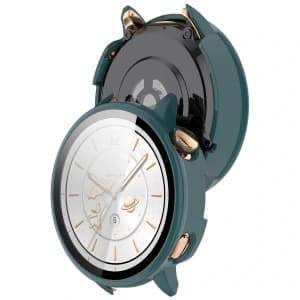 Etui ze szkłem do zegarka Bizon Case+Glass Watch do OnePlus Watch 3 43 mm zielone