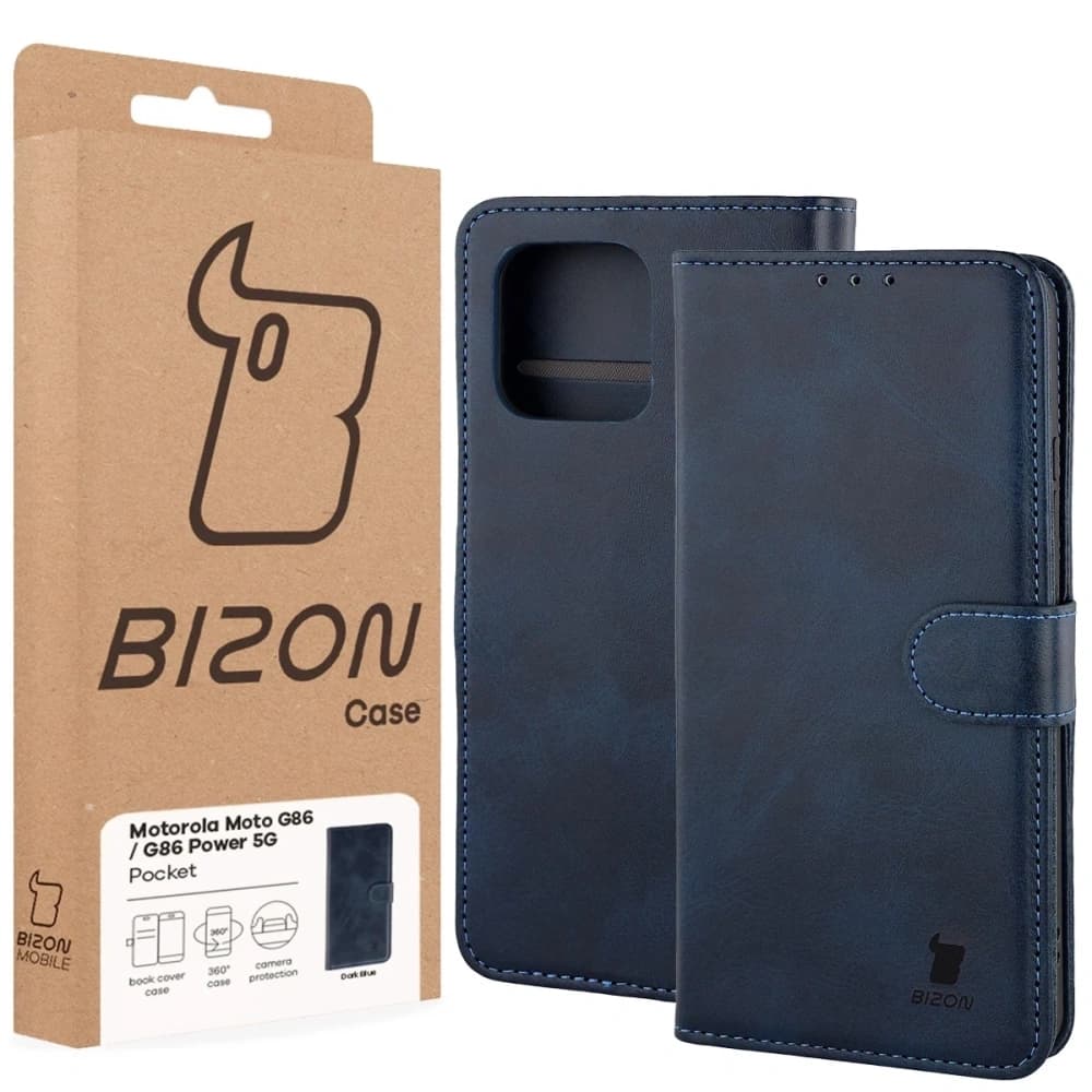 Bizon Case Tasche Motorola Moto G86 5G / G86 Power 5G marineblau - 6