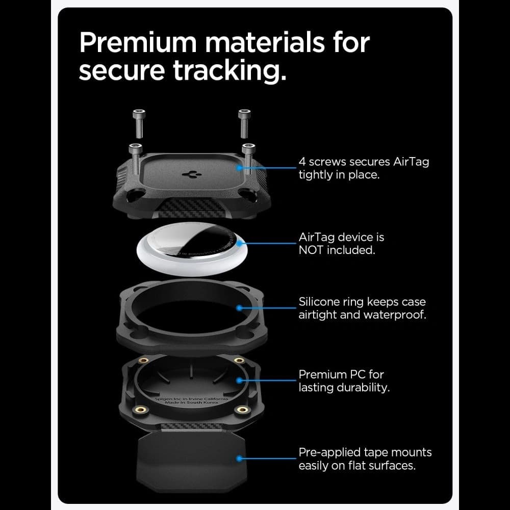 Spigen Tough Armor Apple AirTag 1 / 2 Schwarz - 15