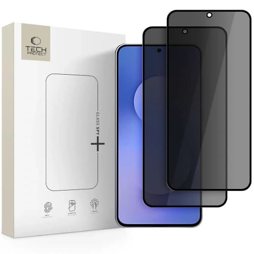 Tech-Protect Sticlă Spy+ Samsung Galaxy S25 FE Privacy [2 PACHET]