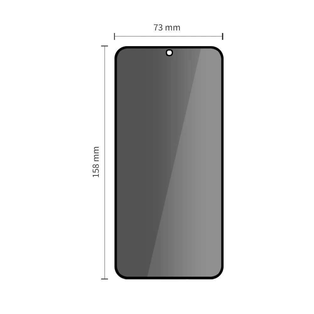 Tech-Protect Glas Spy+ Samsung Galaxy S25 FE Datenschutz [2 PACK] - 2