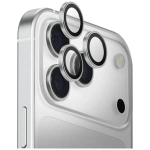 UNIQ Optix Aluminium Camera Lens Protector Apple iPhone 17 Pro / iPhone 17 Pro Max with an applicator srebrny