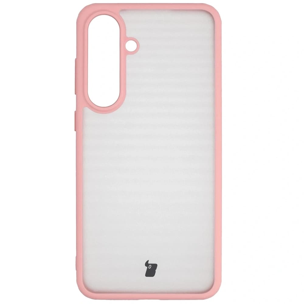 Bizon Case Angelo Samsung Galaxy S25 FE semi-transparent with a light pink frame - 2
