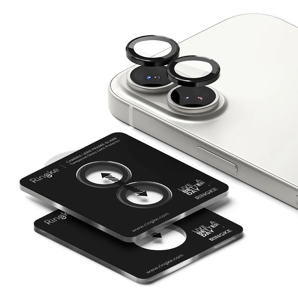 Nakładka Ringke Camera Frame Protector do Apple iPhone 17 Black [2 PACK] - 3