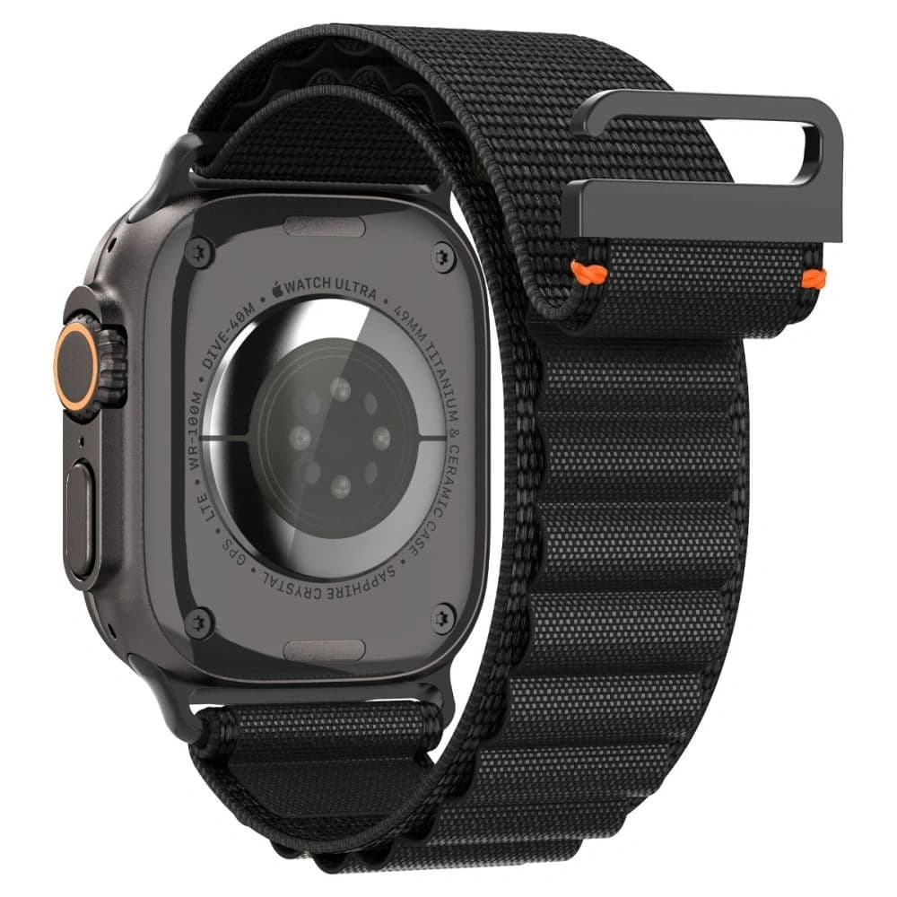Spigen WBF1 Szíj Apple Watch 6/7/8/9/10/SE/Ultra 1/2 44/45/46/49mm Fekete - 3