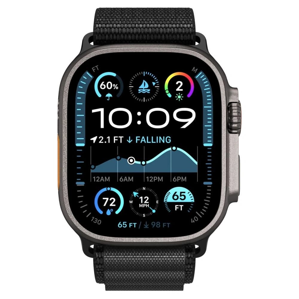 Spigen WBF1 Szíj Apple Watch 6/7/8/9/10/SE/Ultra 1/2 44/45/46/49mm Fekete - 4