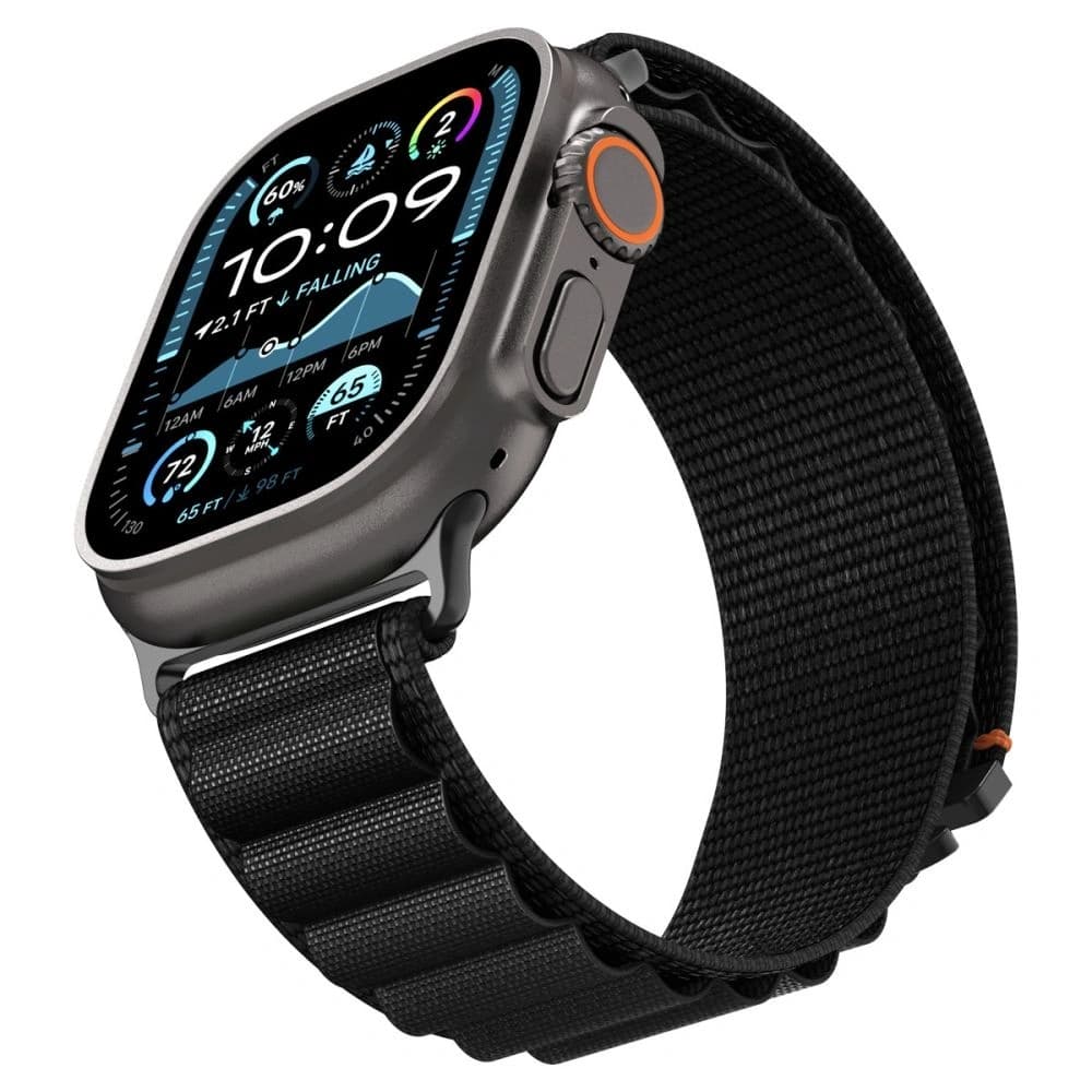 Spigen WBF1 Szíj Apple Watch 6/7/8/9/10/SE/Ultra 1/2 44/45/46/49mm Fekete - 8