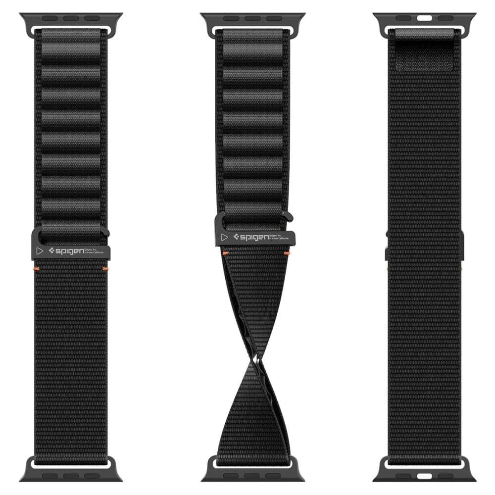 Spigen WBF1 Szíj Apple Watch 6/7/8/9/10/SE/Ultra 1/2 44/45/46/49mm Fekete - 9