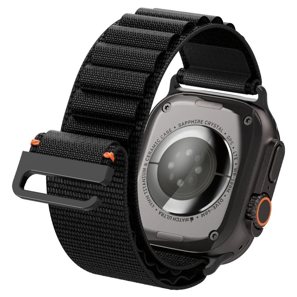 Spigen WBF1 Szíj Apple Watch 6/7/8/9/10/SE/Ultra 1/2 44/45/46/49mm Fekete - 10