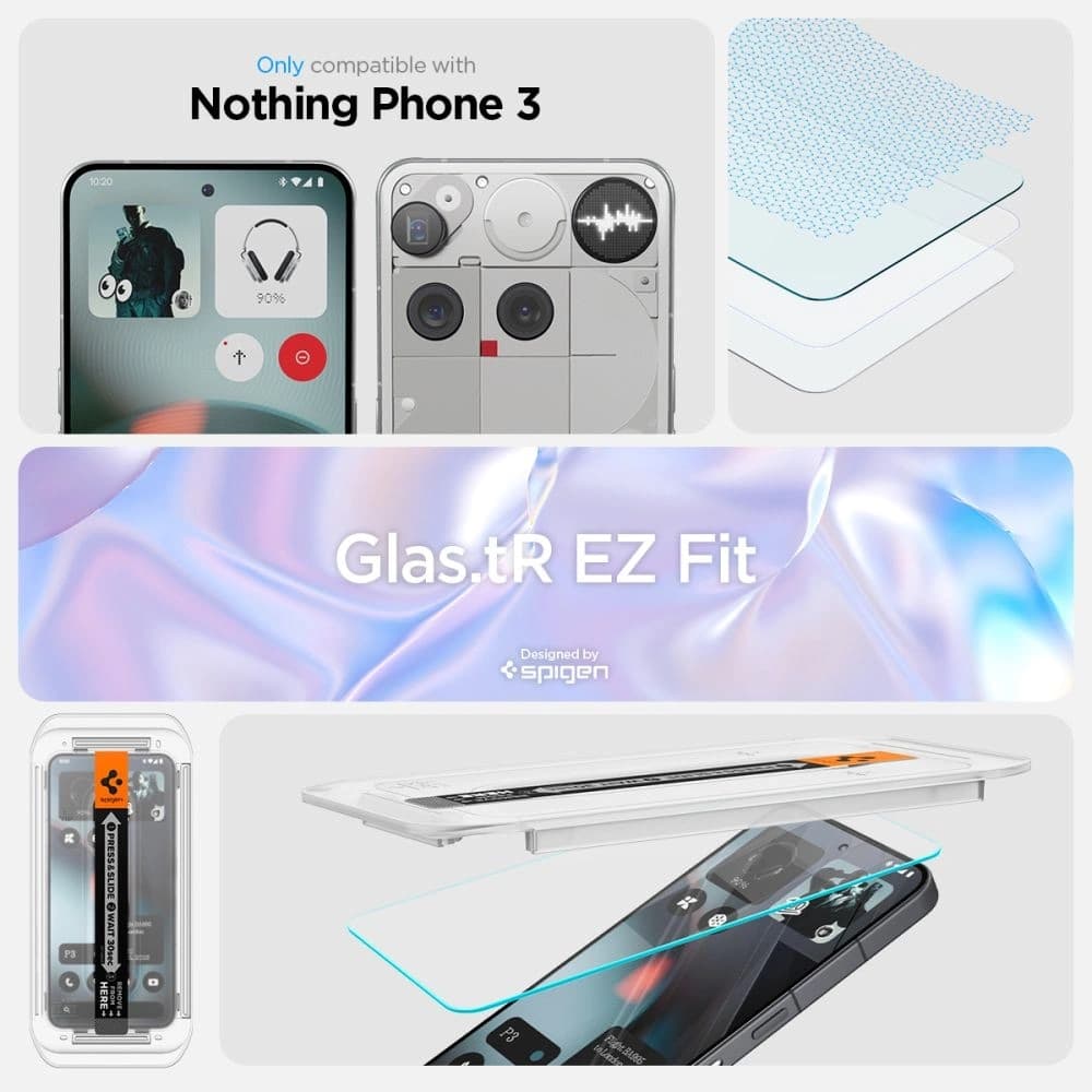 Spigen Glas.tr ez Fit Nothing Phone 3 Klar [2 PACK] - 8