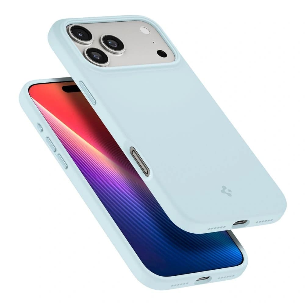 Spigen Silicone Fit Mag MagSafe Apple iPhone 17 Pro Max Lautlos Blau - 8