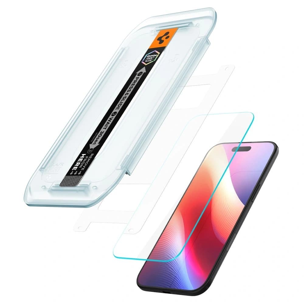 Szkło hartowane Spigen Glas.tr ez Fit do Apple iPhone Air Clear [2 PACK] - 3