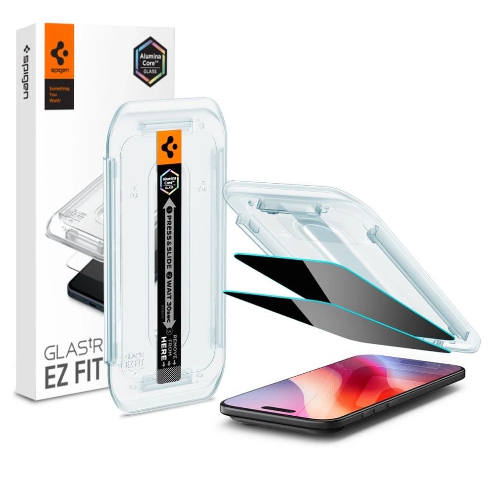 Szkło prywatyzujące Spigen Glas.tr ez Fit do Apple iPhone Air Privacy [2 PACK] - 1