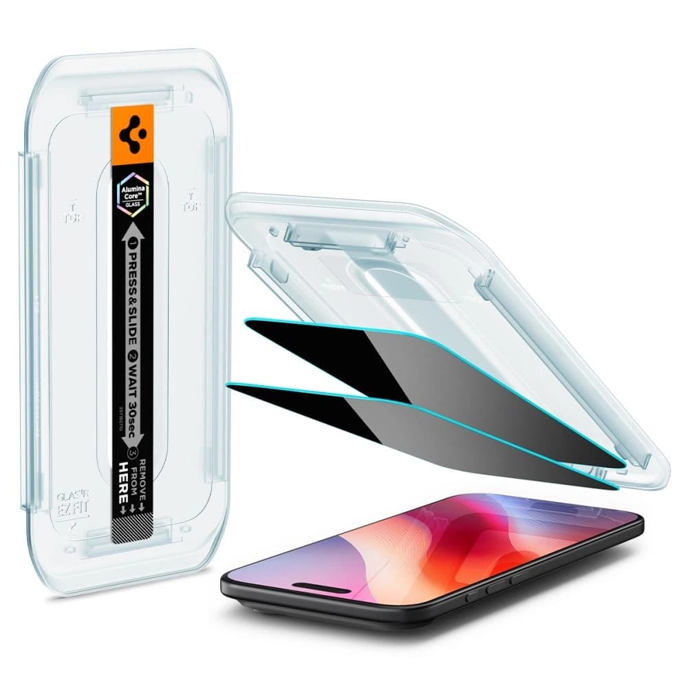 Szkło prywatyzujące Spigen Glas.tr ez Fit do Apple iPhone Air Privacy [2 PACK] - 2
