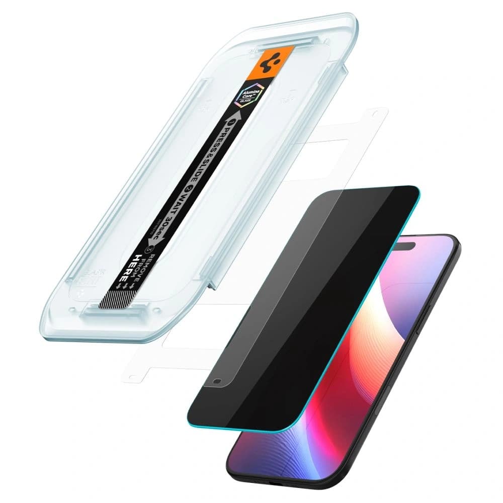 Szkło prywatyzujące Spigen Glas.tr ez Fit do Apple iPhone Air Privacy [2 PACK] - 3