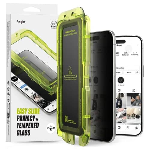 Szkło prywatyzujące Ringke Easy Slide do Apple iPhone Air Privacy [2 PACK]