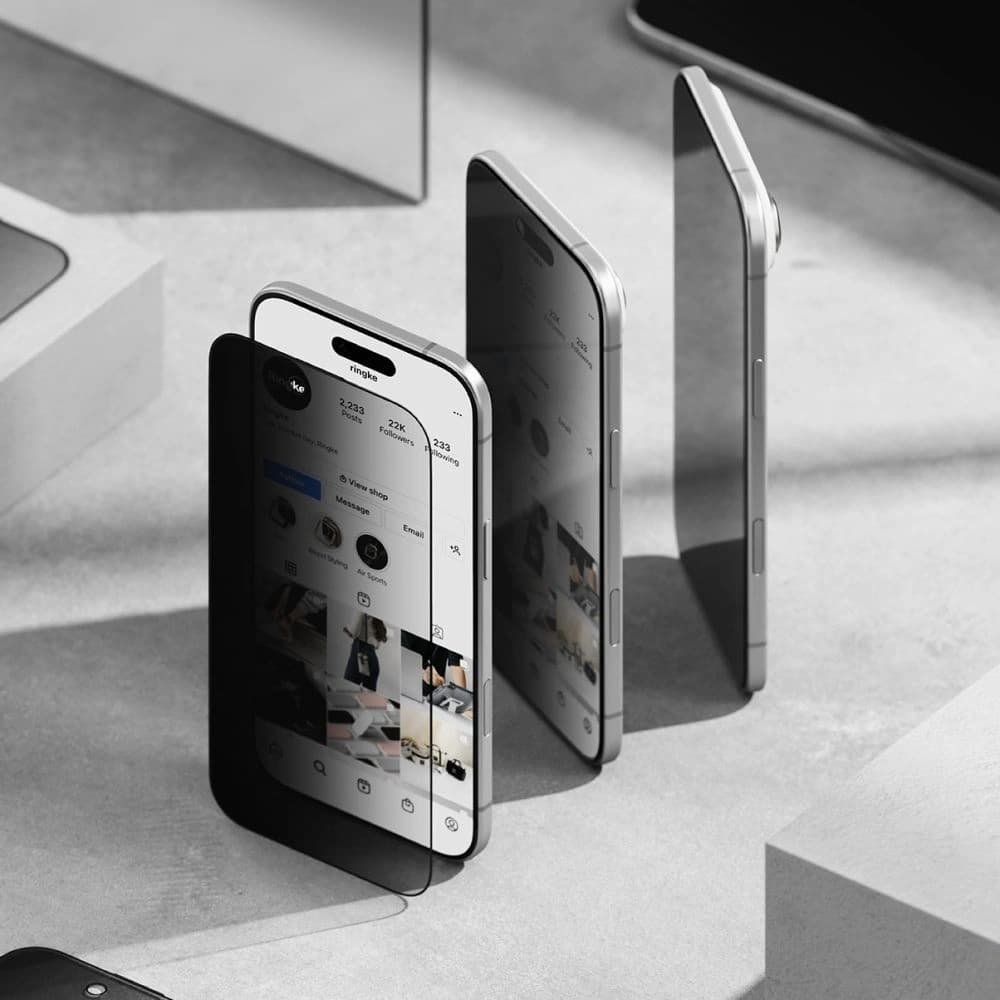 Szkło prywatyzujące Ringke Easy Slide do Apple iPhone Air Privacy [2 PACK] - 3