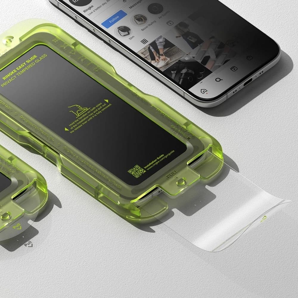 Szkło prywatyzujące Ringke Easy Slide do Apple iPhone Air Privacy [2 PACK] - 5
