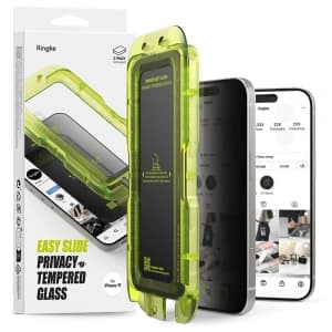 Szkło prywatyzujące Ringke Easy Slide do Apple iPhone 17 Privacy [2 PACK]