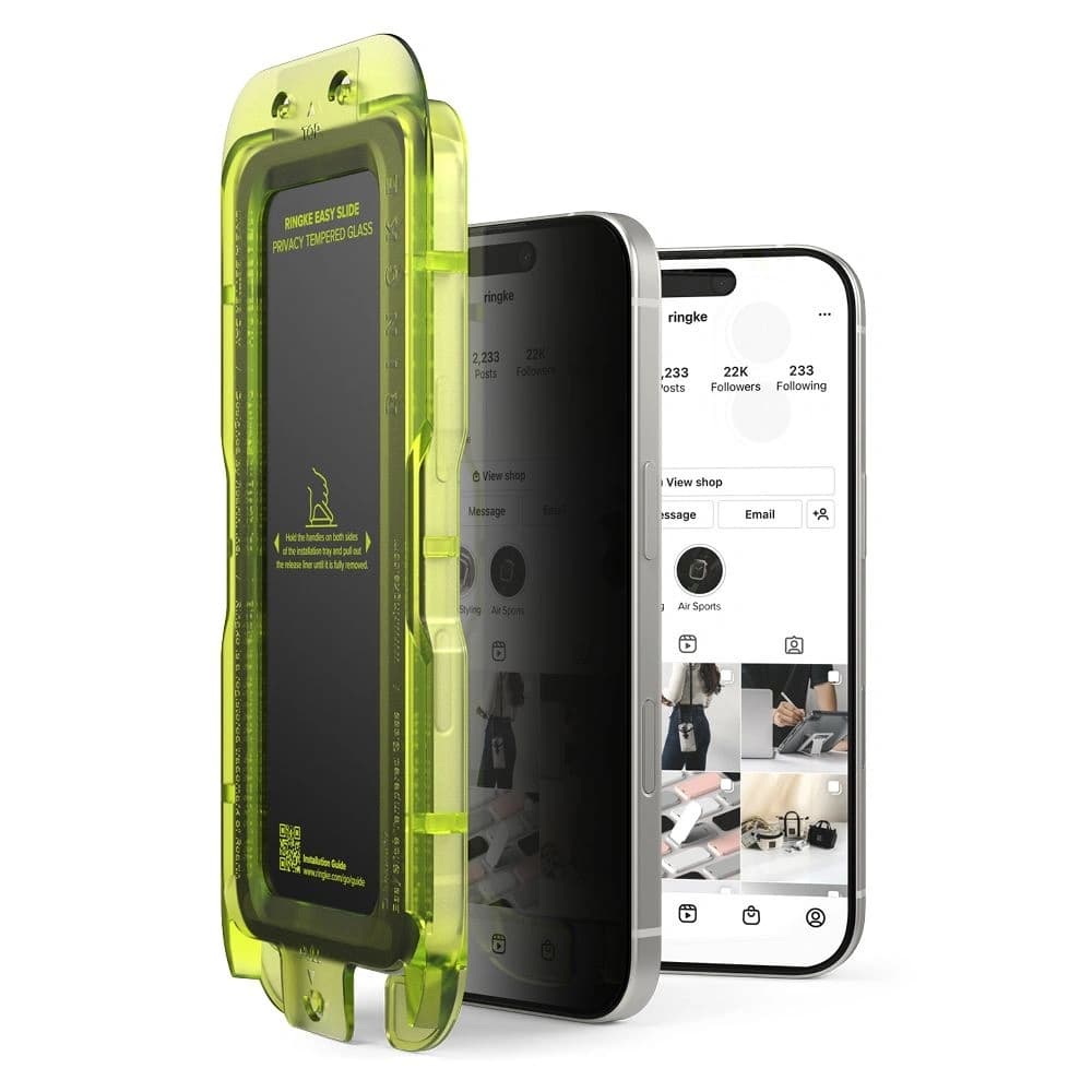 Szkło prywatyzujące Ringke Easy Slide do Apple iPhone 17 Privacy [2 PACK] - 2