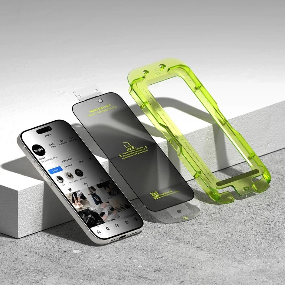 Szkło prywatyzujące Ringke Easy Slide do Apple iPhone 17 Privacy [2 PACK] - 4