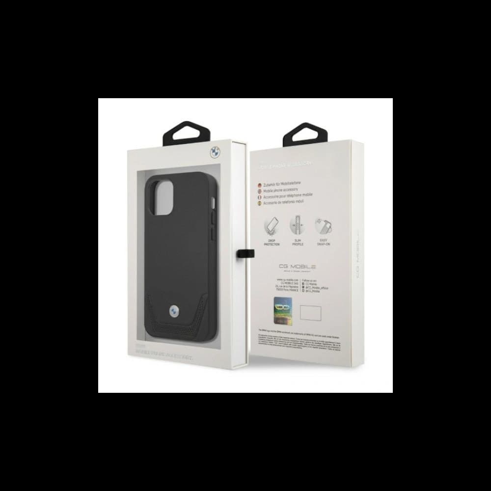 [CR] Case BMW BMHCP12MRSWPK Apple iPhone 12/12 Pro schwarz/black hardcase Leder Perforiert - 8