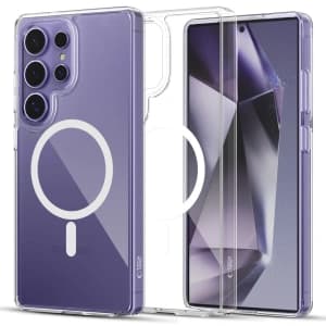 [CR] Etui Tech-Protect Flexair Hybrid MagSafe Samsung Galaxy S25 Ultra Clear