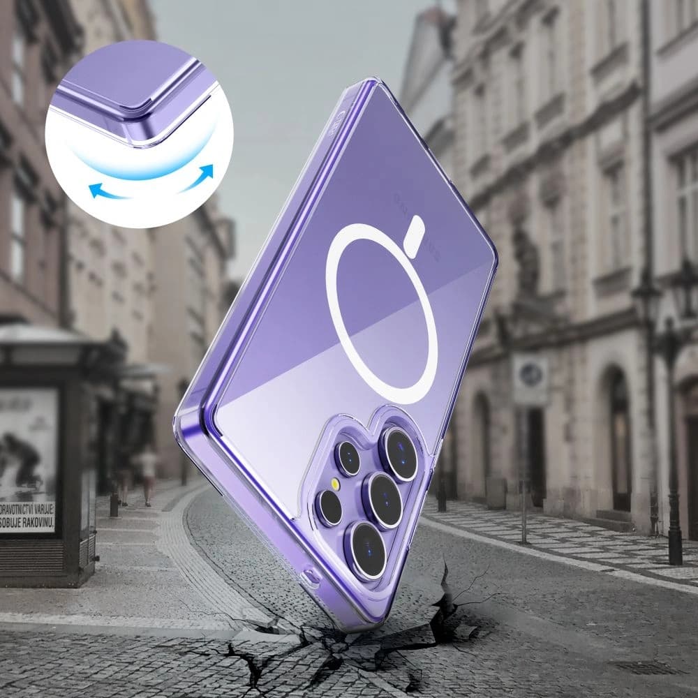 [CR] Etui Tech-Protect Flexair Hybrid MagSafe Samsung Galaxy S25 Ultra Clear - 5