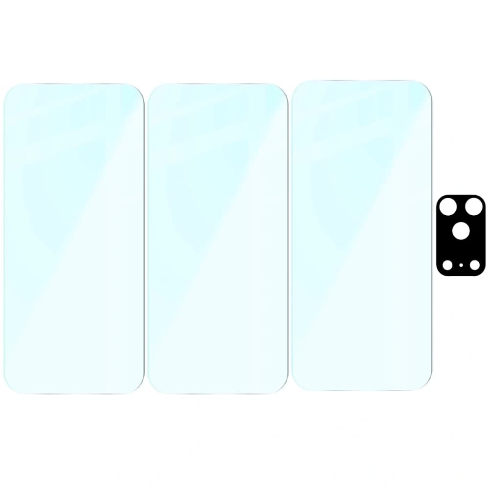 BIZON Clear 3x screen glass + camera glass Apple iPhone 17 Pro - 6